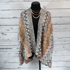 MUDD sweater wrap, multicolor